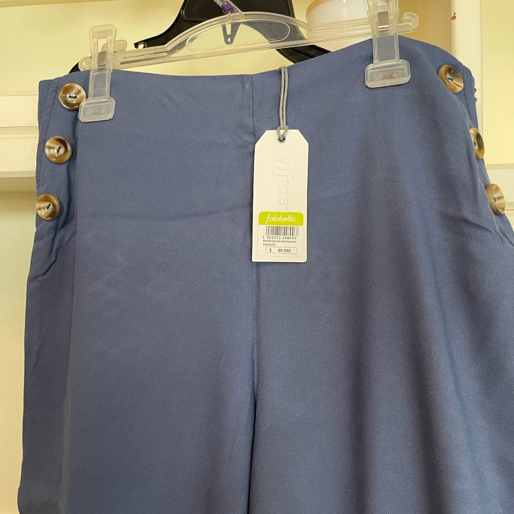 University club Blue Capris Stylish wide leg Pants